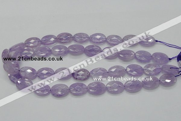 CNA331 15.5 inches 15*20mm faceted oval natural lavender amethyst beads