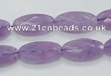 CNA334 15.5 inches 10*20mm faceted oval natural lavender amethyst beads