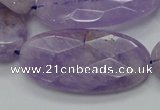 CNA335 15.5 inches 20*40mm faceted oval natural lavender amethyst beads