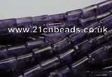 CNA34 15.5 inches 6*10mm column grade A natural amethyst beads