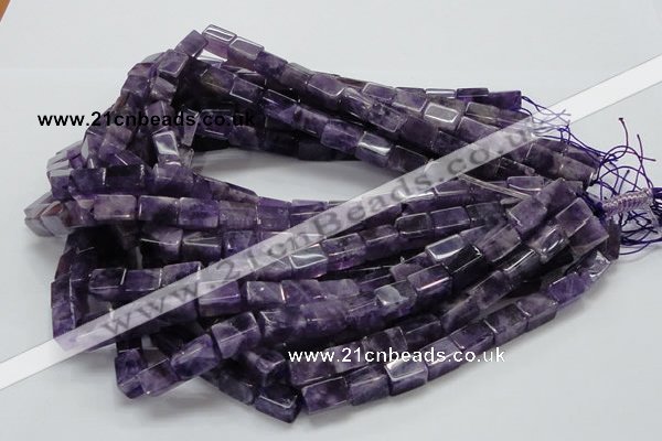 CNA36 15.5 inches 8*12mm cuboid grade AB natural amethyst beads