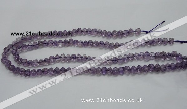 CNA39 15.5 inches 6*9mm pig-shaped grade A natural amethyst beads