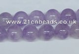 CNA404 15.5 inches 14mm round natural lavender amethyst beads