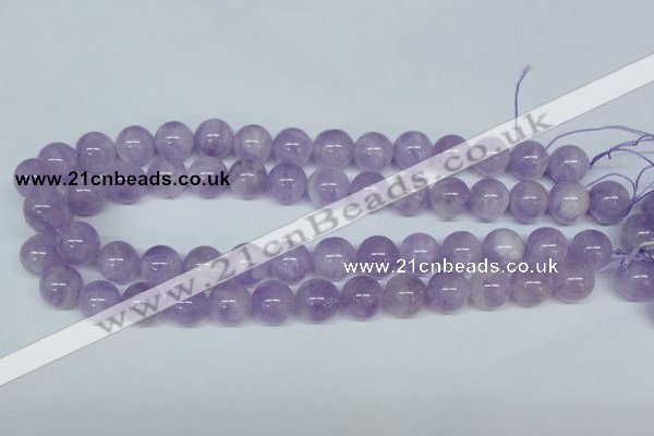 CNA404 15.5 inches 14mm round natural lavender amethyst beads