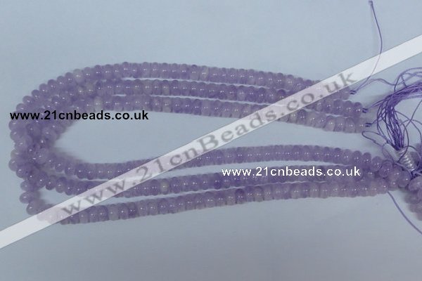 CNA407 15.5 inches 3*6mm rondelle natural lavender amethyst beads