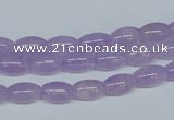 CNA410 15.5 inches 6*10mm rice natural lavender amethyst beads