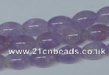 CNA411 15.5 inches 8*12mm rice natural lavender amethyst beads