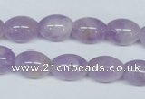 CNA412 15.5 inches 10*14mm rice natural lavender amethyst beads