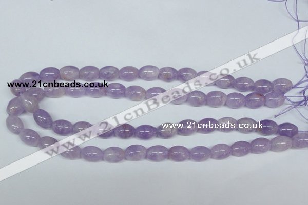 CNA412 15.5 inches 10*14mm rice natural lavender amethyst beads