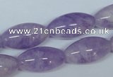 CNA413 15.5 inches 12*22mm rice natural lavender amethyst beads