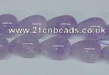 CNA417 15.5 inches 10*14mm teardrop natural lavender amethyst beads