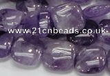 CNA42 15.5 inches 15*15mm square grade A natural amethyst beads