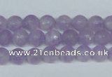 CNA422 15.5 inches 8mm faceted round natural lavender amethyst beads