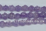 CNA431 15.5 inches 8*8mm skull shape natural lavender amethyst beads