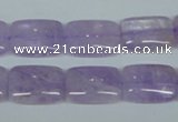 CNA440 15.5 inches 13*18mm rectangle natural lavender amethyst beads