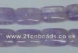 CNA441 15.5 inches 15*20mm rectangle natural lavender amethyst beads