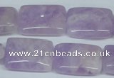 CNA442 15.5 inches 18*25mm rectangle natural lavender amethyst beads