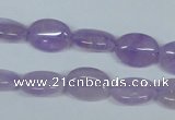 CNA444 15.5 inches 10*14mm oval natural lavender amethyst beads