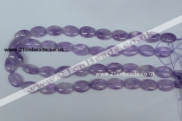 CNA446 15.5 inches 13*18mm oval natural lavender amethyst beads