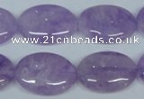 CNA449 15.5 inches 18*25mm oval natural lavender amethyst beads