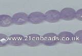 CNA453 15.5 inches 8*12mm faceted oval natural lavender amethyst beads