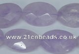 CNA458 15.5 inches 18*25mm faceted oval natural lavender amethyst beads