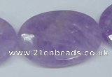 CNA461 15.5 inches 30*40mm faceted oval natural lavender amethyst beads