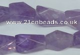 CNA467 15.5 inches 18*24mm faceted nugget natural lavender amethyst beads