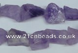 CNA468 15.5 inches 13*15mm nugget natural lavender amethyst beads