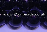 CNA555 15.5 inches 14mm round A grade natural dark amethyst beads