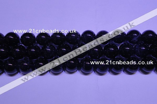 CNA555 15.5 inches 14mm round A grade natural dark amethyst beads