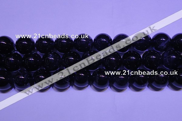 CNA557 15.5 inches 18mm round A grade natural dark amethyst beads