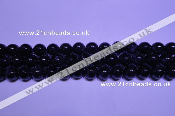 CNA561 15.5 inches 6mm round AA grade natural dark amethyst beads