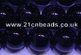 CNA562 15.5 inches 8mm round AA grade natural dark amethyst beads