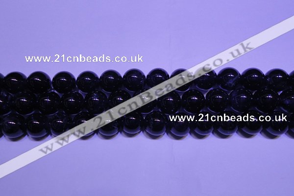 CNA562 15.5 inches 8mm round AA grade natural dark amethyst beads