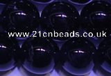 CNA564 15.5 inches 12mm round AA grade natural dark amethyst beads