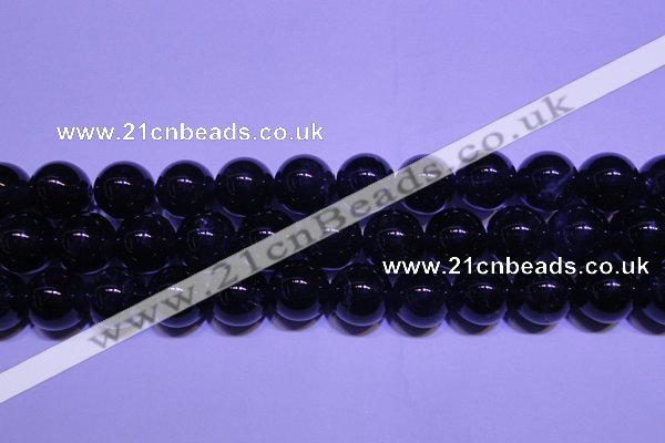 CNA564 15.5 inches 12mm round AA grade natural dark amethyst beads