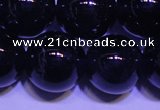 CNA565 15.5 inches 14mm round AA grade natural dark amethyst beads