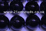 CNA572 15.5 inches 8mm round AAA grade natural dark amethyst beads