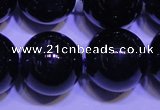 CNA575 15.5 inches 14mm round AAA grade natural dark amethyst beads