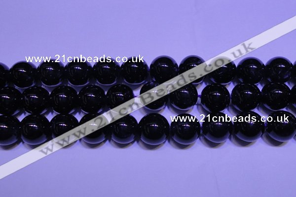 CNA575 15.5 inches 14mm round AAA grade natural dark amethyst beads