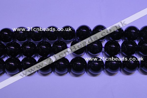 CNA577 15.5 inches 18mm round AAA grade natural dark amethyst beads