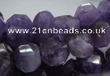 CNA64 15.5 inches 12*18mm freeform grade AB+ natural amethyst beads