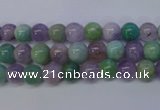 CNA651 15 inches 6mm round lavender amethyst & amazonite beads