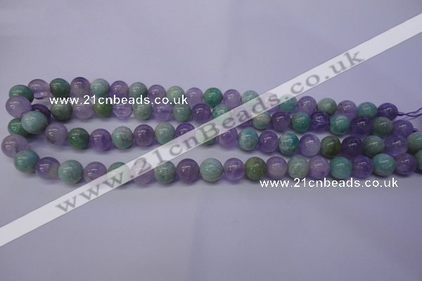 CNA653 15 inches 10mm round lavender amethyst & amazonite beads