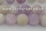 CNA673 15.5 inches 10mm round matte lavender amethyst beads