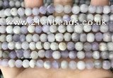 CNA676 15.5 inches 6mm round matte lavender amethyst beads