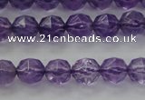 CNA68 15.5 inches 6mm faceted round natural amethyst beads