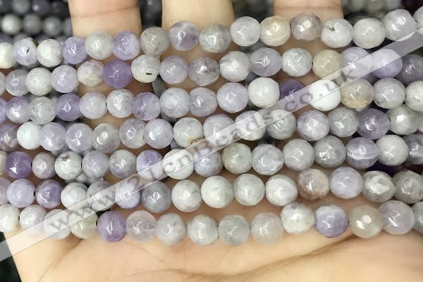 CNA686 15.5 inches 6mm faceted round lavender amethyst beads