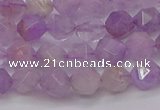 CNA692 15.5 inches 8mm faceted nuggets lavender amethyst beads